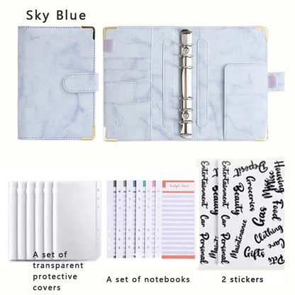 Loose Leaf Notebook A6 Multi Colored - Detachable Savings Book for School Students - ZOOMNSTORE