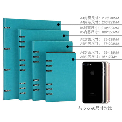 Loose Leaf Notebook - Detachable Leather Notepad | Multi Size A4 A5 A6 B5 - ZOOMNSTORE