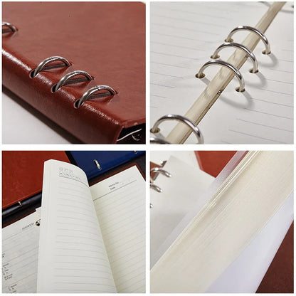 Loose Leaf Notebook - Detachable Leather Notepad | Multi Size A4 A5 A6 B5 - ZOOMNSTORE