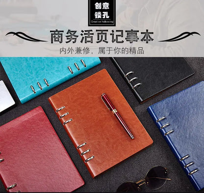 Loose Leaf Notebook - Detachable Leather Notepad | Multi Size A4 A5 A6 B5 - ZOOMNSTORE