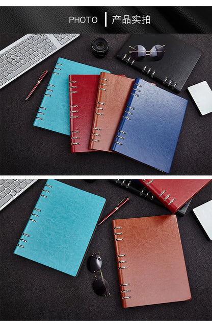 Loose Leaf Notebook - Detachable Leather Notepad | Multi Size A4 A5 A6 B5 - ZOOMNSTORE