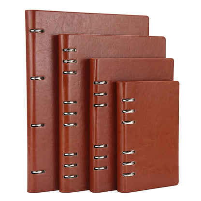 Loose Leaf Notebook - Detachable Leather Notepad | Multi Size A4 A5 A6 B5 - ZOOMNSTORE