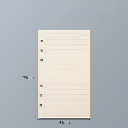 Loose Leaf Notebook Refill - A5 A6 A7 Spiral Binder Lined  Grid Paper - ZOOMNSTORE