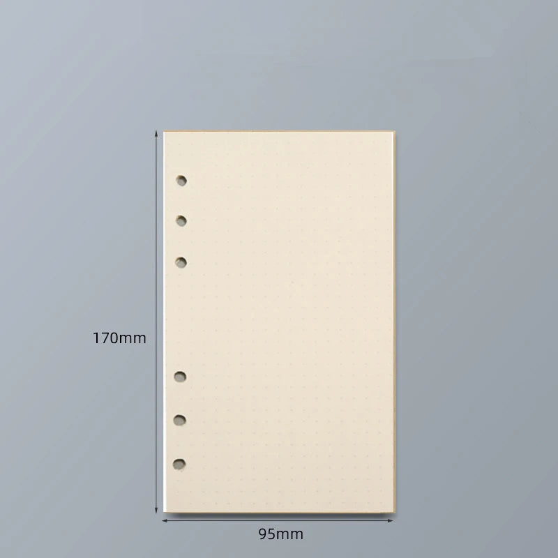 Loose Leaf Notebook Refill - A5 A6 A7 Spiral Binder Lined  Grid Paper - ZOOMNSTORE