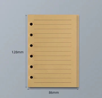Loose Leaf Notebook Refill - A5 A6 A7 Spiral Binder Lined  Grid Paper - ZOOMNSTORE
