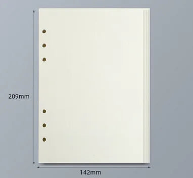 Loose Leaf Notebook Refill - A5 A6 A7 Spiral Binder Lined  Grid Paper - ZOOMNSTORE