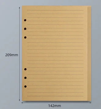 Loose Leaf Notebook Refill - A5 A6 A7 Spiral Binder Lined  Grid Paper - ZOOMNSTORE