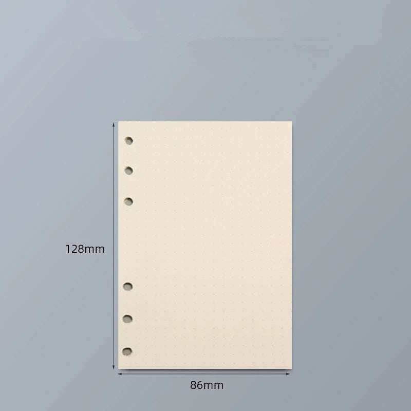 Loose Leaf Notebook Refill - A5 A6 A7 Spiral Binder Lined  Grid Paper - ZOOMNSTORE