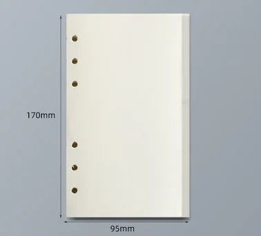 Loose Leaf Notebook Refill - A5 A6 A7 Spiral Binder Lined  Grid Paper - ZOOMNSTORE