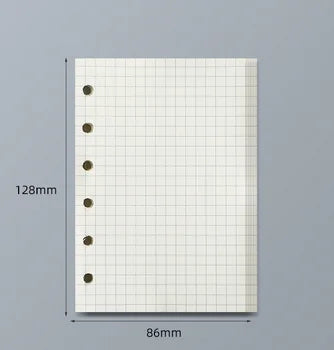 Loose Leaf Notebook Refill - A5 A6 A7 Spiral Binder Lined  Grid Paper - ZOOMNSTORE