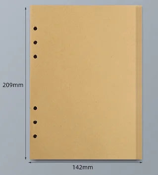 Loose Leaf Notebook Refill - A5 A6 A7 Spiral Binder Lined  Grid Paper - ZOOMNSTORE