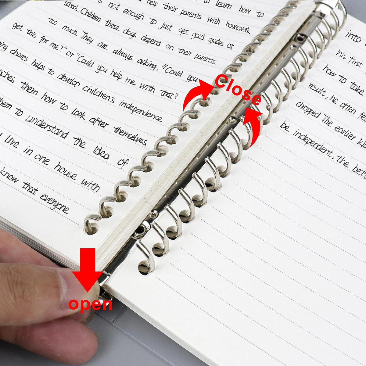 Loose Leaf Notebook - A4 B5 A5 Refill Binder With Metal Ring & Detachable Pages - ZOOMNSTORE