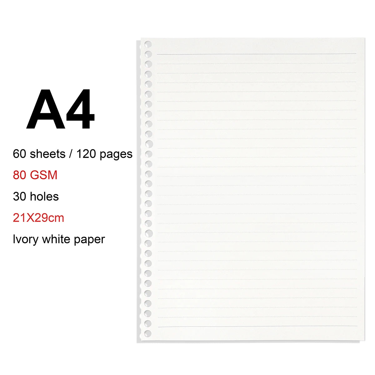 Loose Leaf Notebook - A4 B5 A5 Refill Binder With Metal Ring & Detachable Pages - ZOOMNSTORE