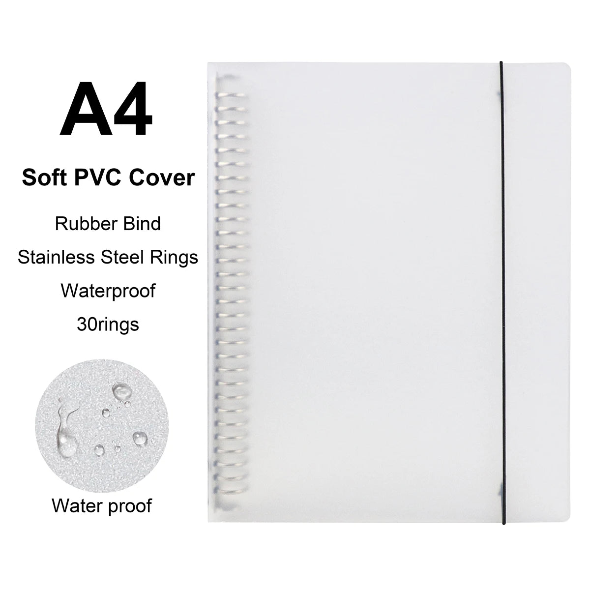 Loose Leaf Notebook - A4 B5 A5 Refill Binder With Metal Ring & Detachable Pages - ZOOMNSTORE