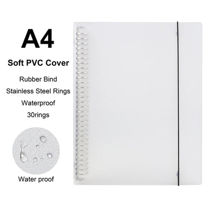 Loose Leaf Notebook - A4 B5 A5 Refill Binder With Metal Ring & Detachable Pages - ZOOMNSTORE