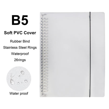 Loose Leaf Notebook - A4 B5 A5 Refill Binder With Metal Ring & Detachable Pages - ZOOMNSTORE