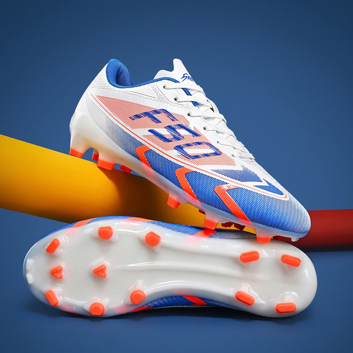 Low-Cut Football Shoes – Unisex Soccer Cleats With Long Studs | Anti-Skid PU Upper - ZOOMNSTORE