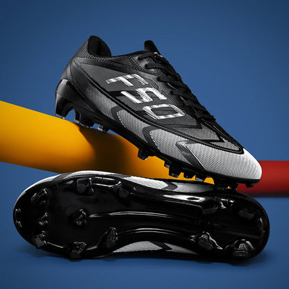 Low-Cut Football Shoes – Unisex Soccer Cleats With Long Studs | Anti-Skid PU Upper - ZOOMNSTORE