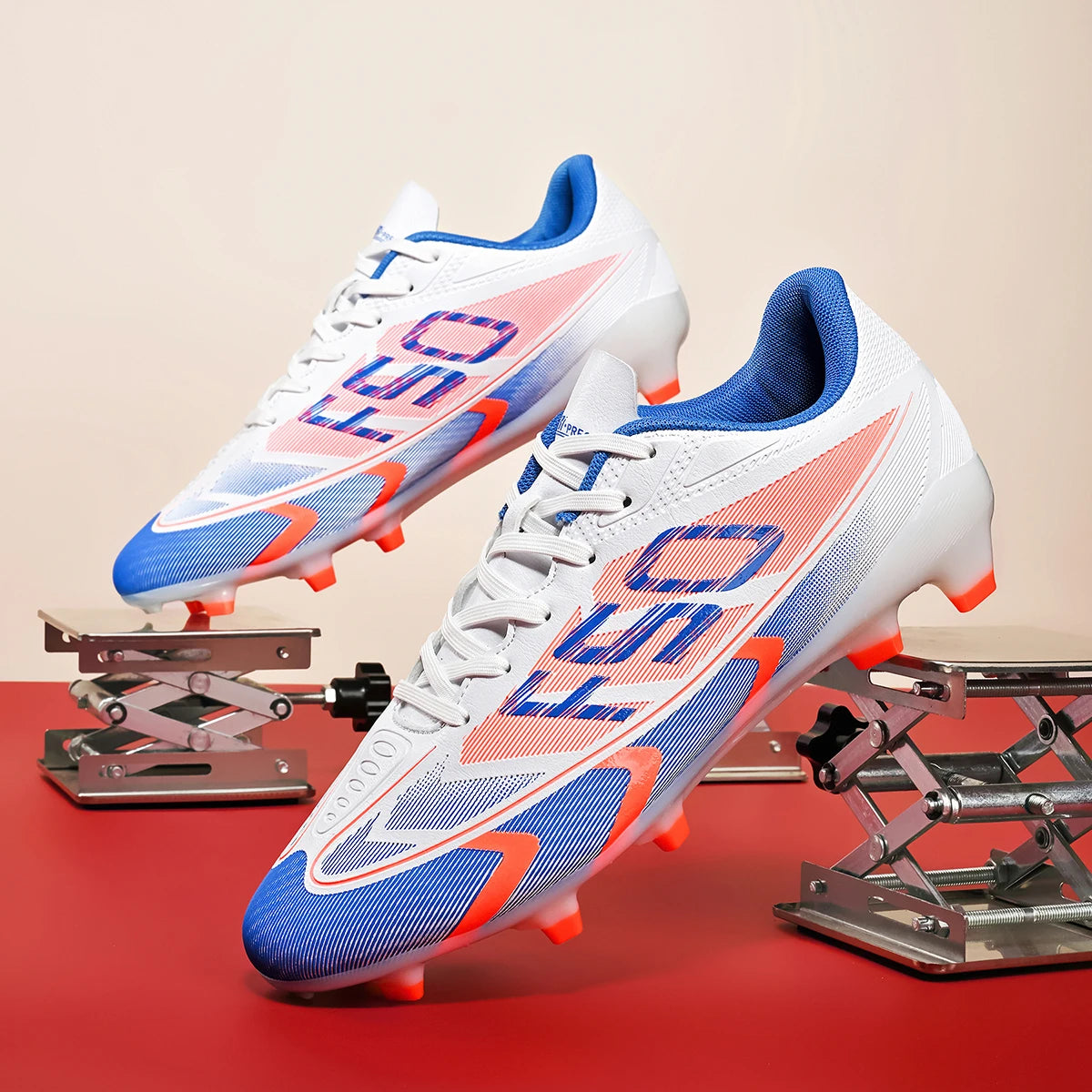 Low-Cut Football Shoes – Unisex Soccer Cleats With Long Studs | Anti-Skid PU Upper - ZOOMNSTORE