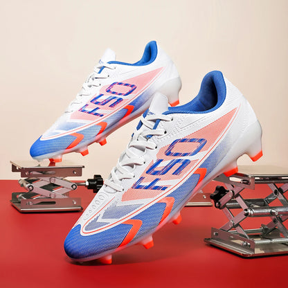 Low-Cut Football Shoes – Unisex Soccer Cleats With Long Studs | Anti-Skid PU Upper - ZOOMNSTORE