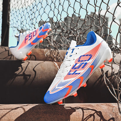 Low-Cut Football Shoes – Unisex Soccer Cleats With Long Studs | Anti-Skid PU Upper - ZOOMNSTORE