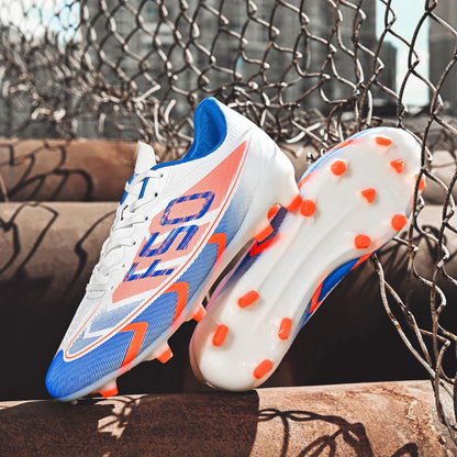 Low-Cut Football Shoes – Unisex Soccer Cleats With Long Studs | Anti-Skid PU Upper - ZOOMNSTORE