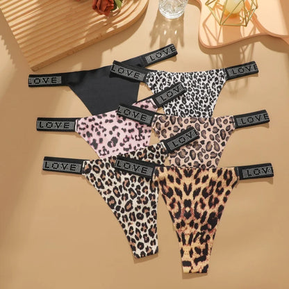 3Pcs Sexy Rhinestone Thong Set - Low Waist G-String Briefs XS-XL - ZOOMNSTORE