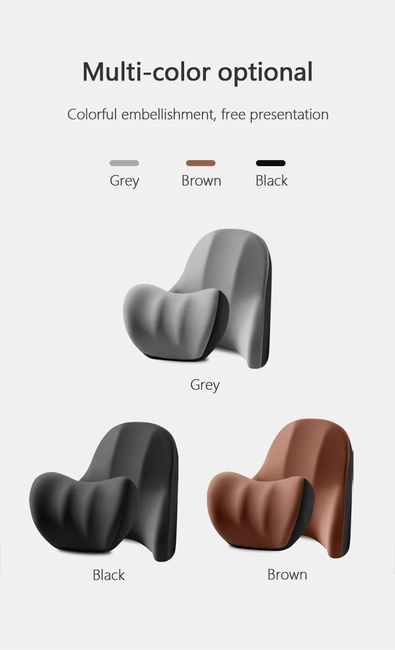 Lumbar Support Pillow - Electric Vibration Massage Cushion for Car Seat Comfort - ZOOMNSTORE