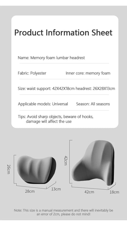 Lumbar Support Pillow - Electric Vibration Massage Cushion for Car Seat Comfort - ZOOMNSTORE