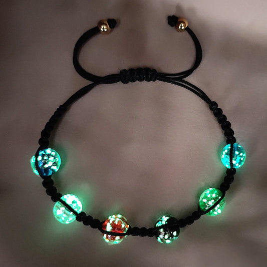 Luminous Glass Bracelet - Six-Colour Fluorescent Charm Jewelry for Teens  Adults - ZOOMNSTORE