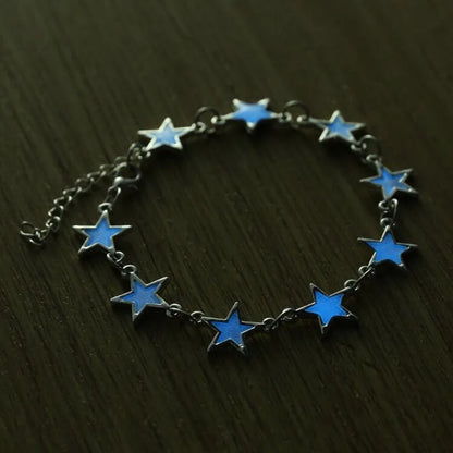 Luminous Glass Bracelet - Six-Colour Fluorescent Charm Jewelry for Teens  Adults - ZOOMNSTORE