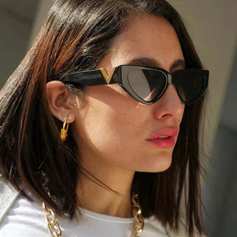 Luxury Cat Eye Sunglasses - Fashionable UV400 Womens Eyewear - ZOOMNSTORE