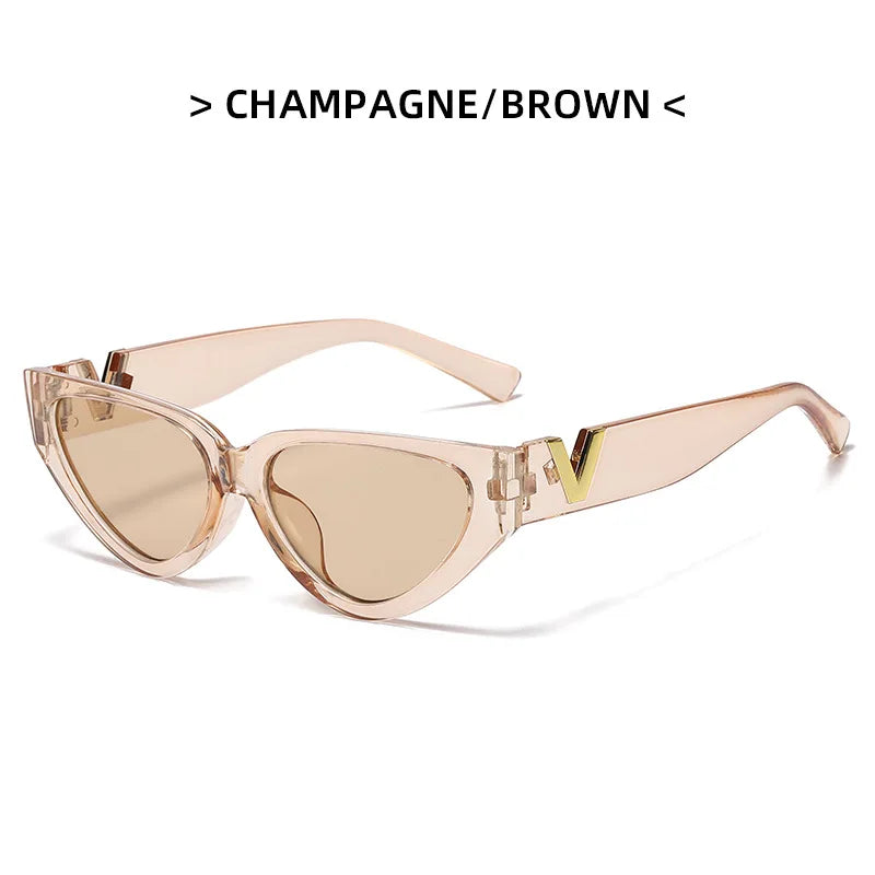 Luxury Cat Eye Sunglasses - Fashionable UV400 Womens Eyewear - ZOOMNSTORE
