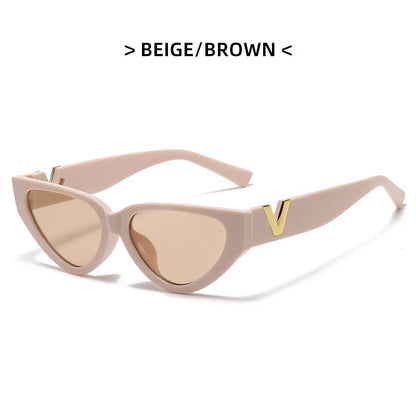 Luxury Cat Eye Sunglasses - Fashionable UV400 Womens Eyewear - ZOOMNSTORE