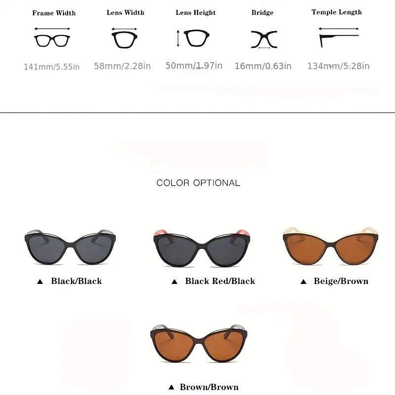 Luxury Cat Eye Sunglasses - Polarized Vintage Fashion for Women - ZOOMNSTORE