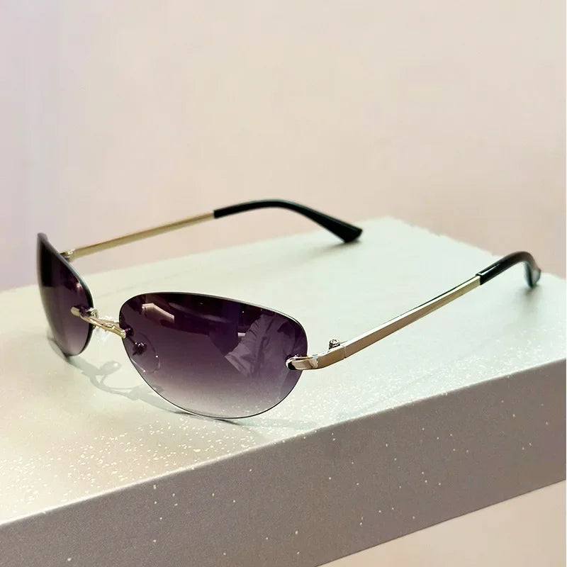 Luxury Cat Eye Sunglasses - Vintage Punk Womens Shades UV400 - ZOOMNSTORE