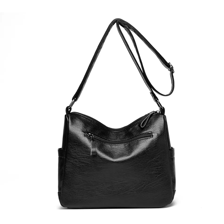 Luxury Crossbody Bags - Soft Leather Handbags With Zipper Closure & Interior Pockets - ZOOMNSTORE