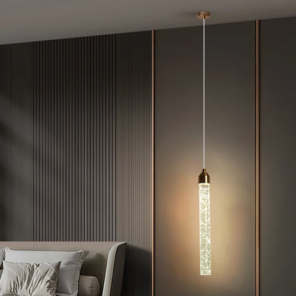 Luxury Crystal Pendant Light - Modern Gold Hanging Lamp for Living Room Bedroom Dining Room Decor - ZOOMNSTORE