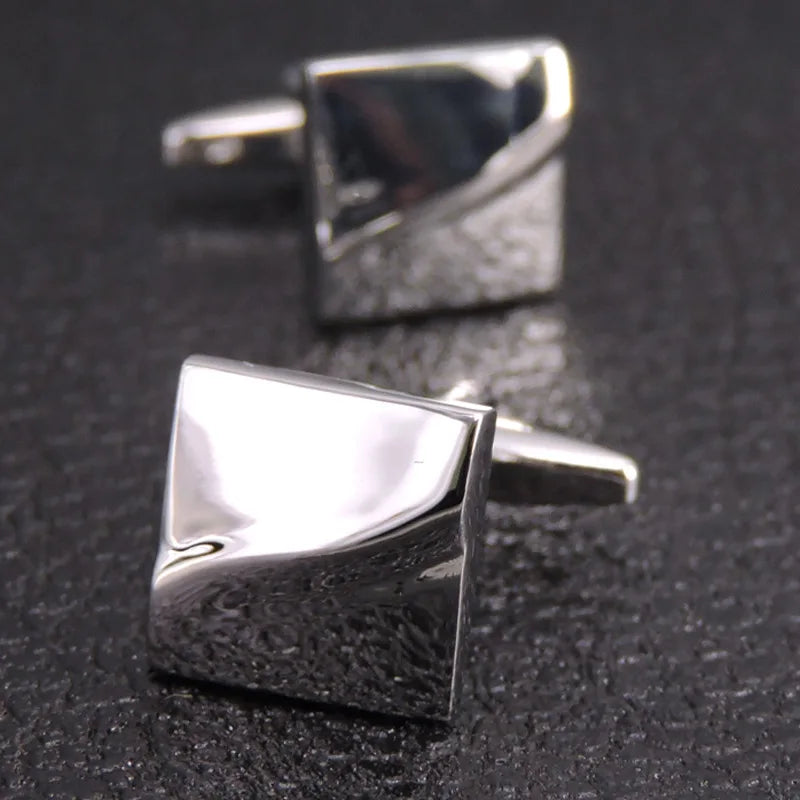 Luxury Mens Cufflinks - High-Quality French Square Button Accessories - ZOOMNSTORE