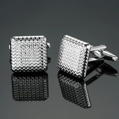 Luxury Mens Cufflinks - High-Quality French Square Button Accessories - ZOOMNSTORE