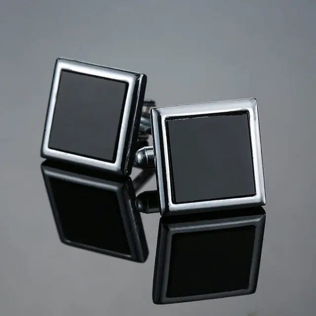 Luxury Mens Cufflinks - High-Quality French Square Button Accessories - ZOOMNSTORE