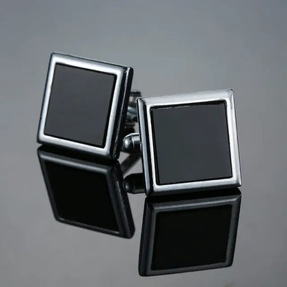 Luxury Mens Cufflinks - High-Quality French Square Button Accessories - ZOOMNSTORE