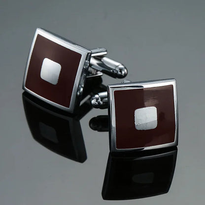 Luxury Mens Cufflinks - High-Quality French Square Button Accessories - ZOOMNSTORE