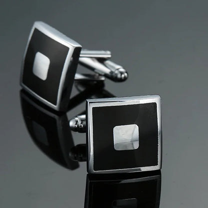 Luxury Mens Cufflinks - High-Quality French Square Button Accessories - ZOOMNSTORE