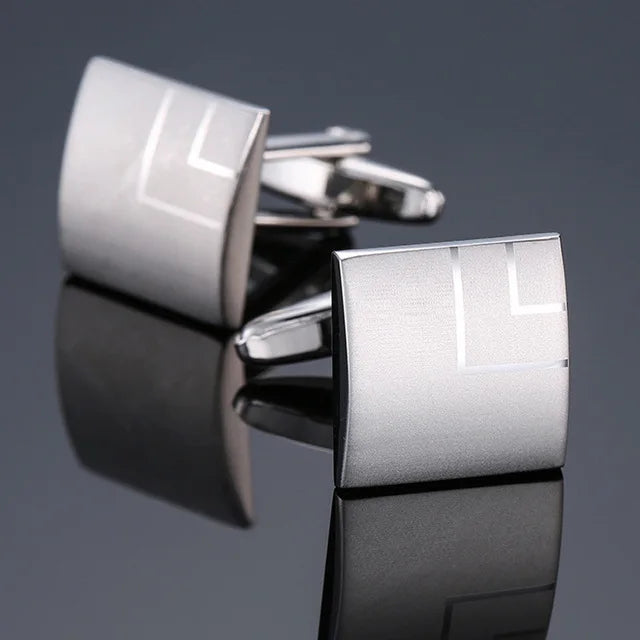 Luxury Mens Cufflinks - High-Quality French Square Button Accessories - ZOOMNSTORE