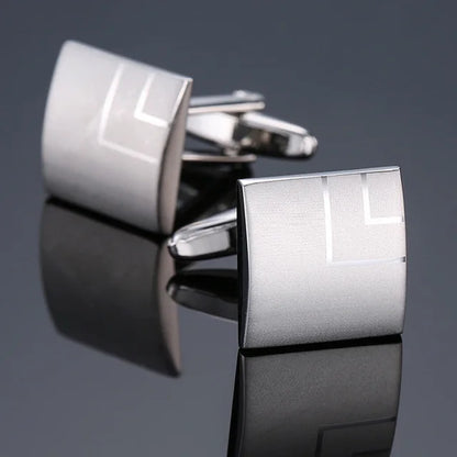 Luxury Mens Cufflinks - High-Quality French Square Button Accessories - ZOOMNSTORE