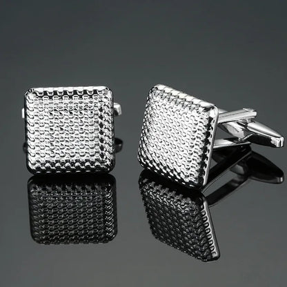 Luxury Mens Cufflinks - High-Quality French Square Button Accessories - ZOOMNSTORE