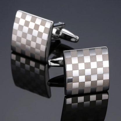 Luxury Mens Cufflinks - High-Quality French Square Button Accessories - ZOOMNSTORE