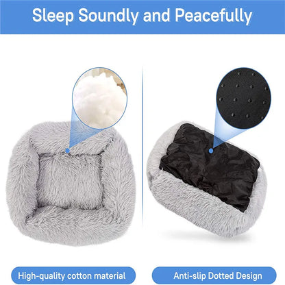 Luxury Dog Bed - Plush Dog Mat, Washable Small Medium Large Calming Bed - ZOOMNSTORE