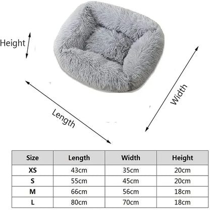 Luxury Dog Bed - Plush Dog Mat, Washable Small Medium Large Calming Bed - ZOOMNSTORE